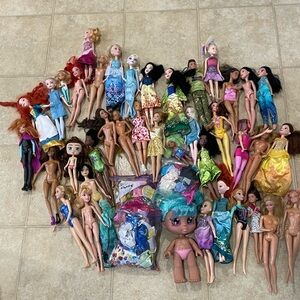 Tlc As Is Barbie Lot Y2K Fashion Doll Mattel Dress Clothes & More